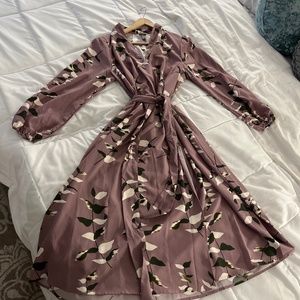 Floral print long dress